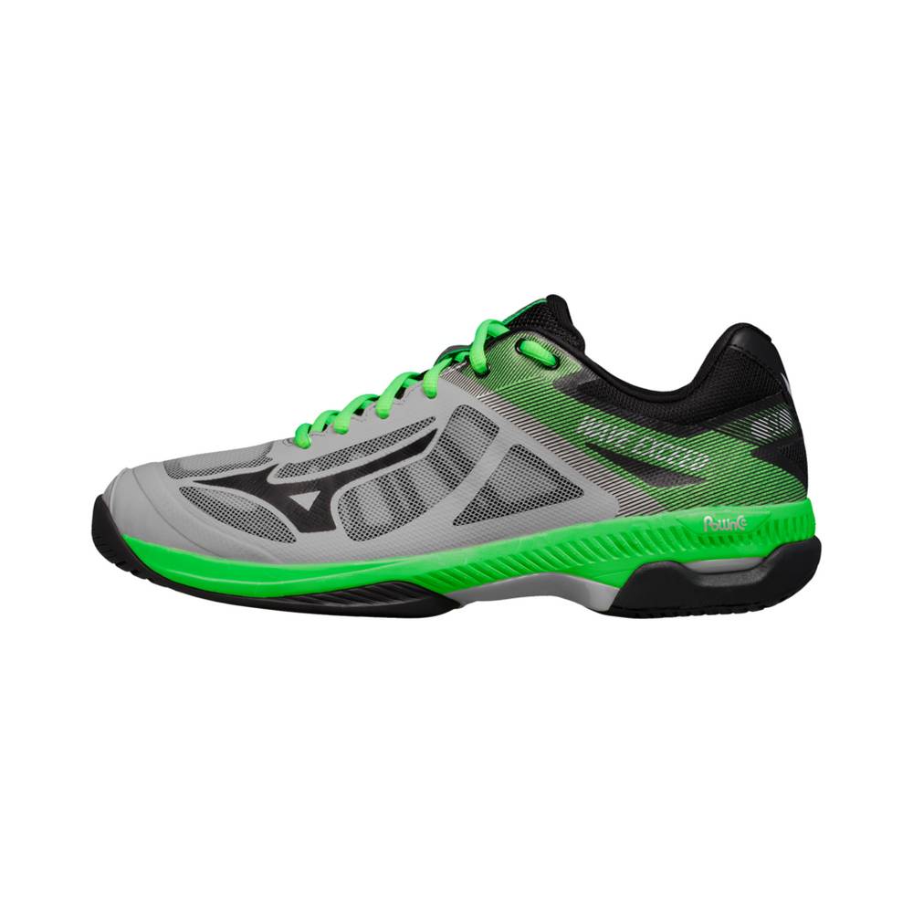 Mens Mizuno Wave Exceed SL AC Tennis Shoes grey/green Philippines (HDTQFJ682)